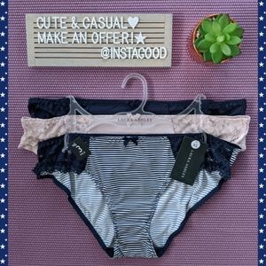 NWT Laura Ashley 3 Pack Lace Underwear